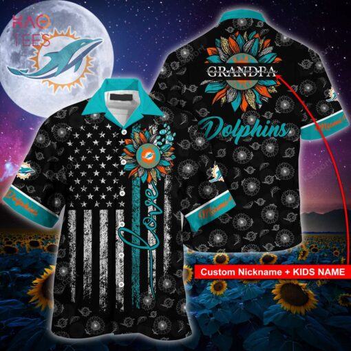 Miami Dolphins NFL Hawaiian Shirt love family custom name for fan