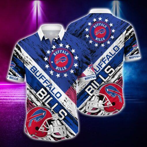 Buffalo Bills And Rugby Helmet Hawaiian Shirt