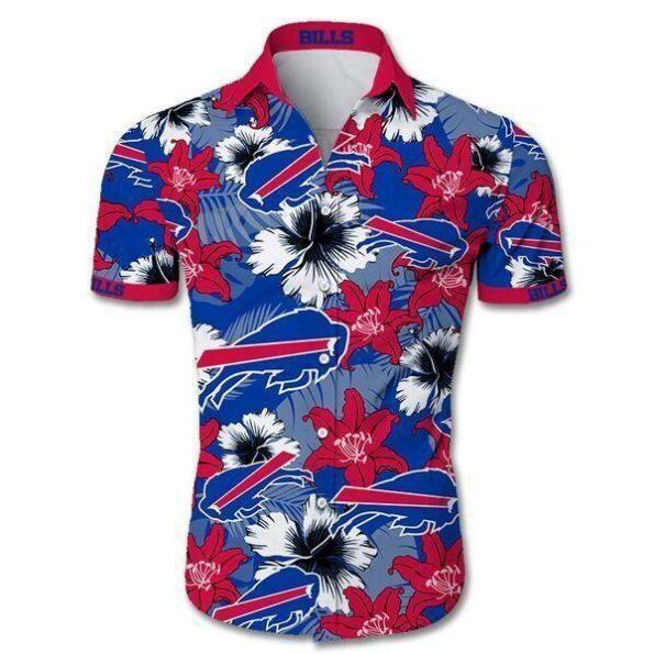 Buffalo Bills Hawaiian Shirt Tropical Flower Short