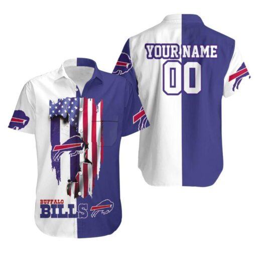 Buffalo Bills Love Under Ripped Flag 2020 Afc East Champions Personalized Hawaiian Shirt V1