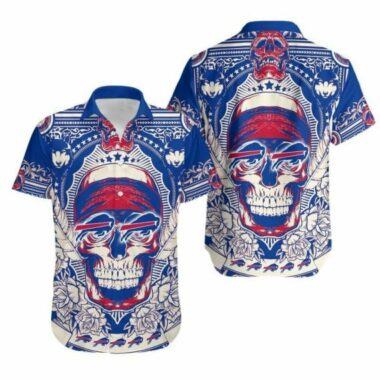 Buffalo Bills Skull pattern aloha Hawaiian Shirt custom for fan