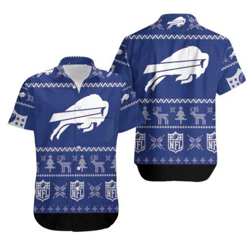 Buffalo Bills Ugly hawaiianshirt Christmas pattern 3D -hotHawaiianShirt