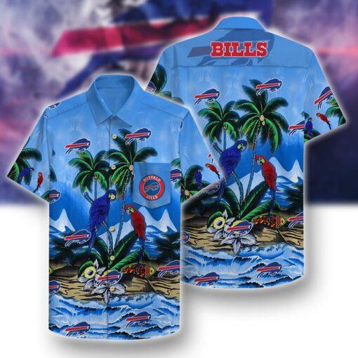 Buffalo Bills Unisex Hawaiian Shirt parrot island-hothawaiianshirt