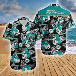 Miami Dolphins NFL Hawaiian Shirt night palm Summer