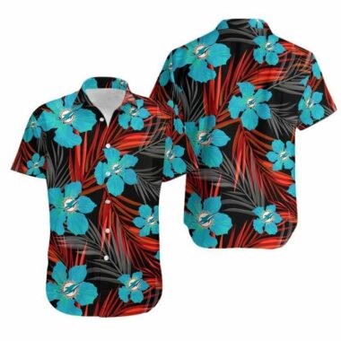 Miami Dolphins NFL palm tropical Hawaiian Shirt Summer