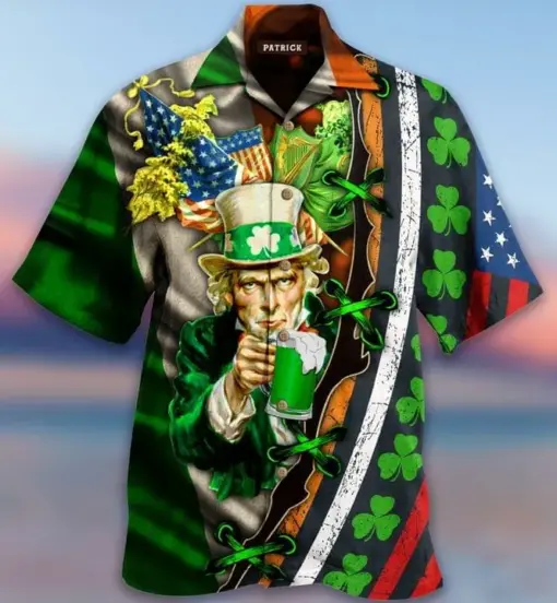 I WANT YOU TO DRINK BEER SAINT PATRICK'S DAY hotHAWAIIAN SHIRT