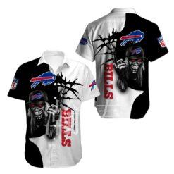 Iron Maiden Buffalo Bills hawaiian Shirts Button Up-hothawaiianshirt