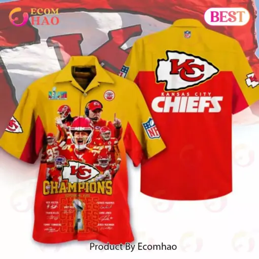 LVII Super Bowl Kansas City Chiefs champions team Hawaiian Shirt