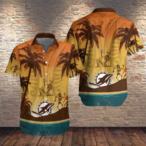 Miami Dolphins nfl hawaiian Shirt skull island For Fan