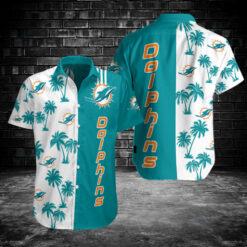 Miami Dolphins cooconut tree hawaiian Shirt face-off for fan