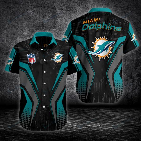 Miami Dolphins Button Shirt For Fan V19