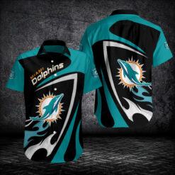 Miami Dolphins nfl Button Shirt For Fan v2