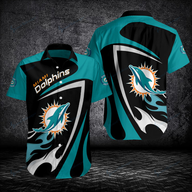 Miami Dolphins nfl Button Shirt For Fan v2