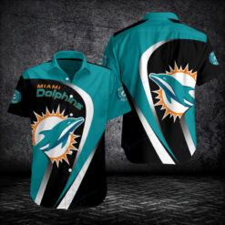 Miami Dolphins Button Shirt pattern hyber For Fan v1