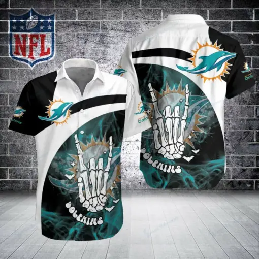 Miami Dolphins Button Shirt For Fan V3