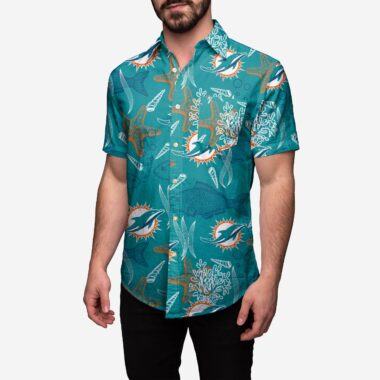 Miami Dolphins Floral sea summer hawaiian Shirt for fan