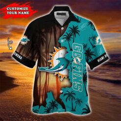 Miami Dolphins nfl Hawaiian Shirt Customize Your Name for fan