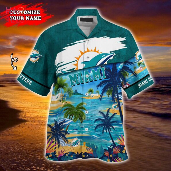 Miami Dolphins NFL Customized miami Summer beach Hawaiian Shirt