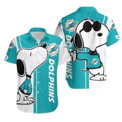 Miami Dolphins nfl Snoopy Lover Hawaiian Shirt-hothawaiianshirt