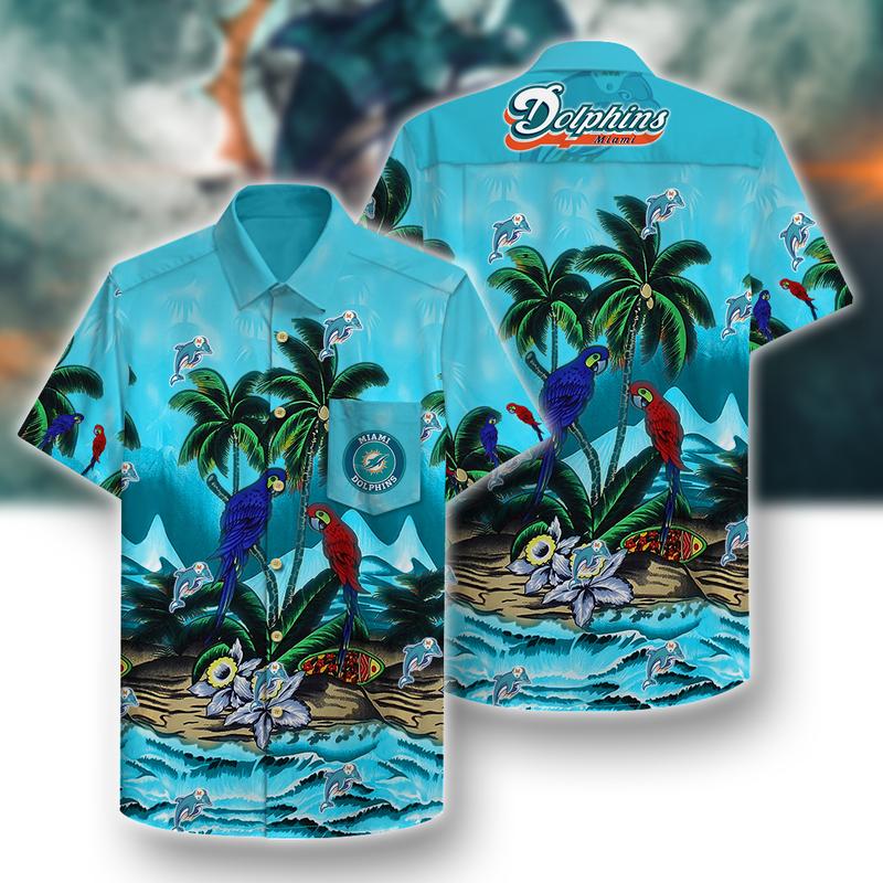 Miami Dolphins Unisex Hawaiian Shirt Pattern- hotHawaiianShirt
