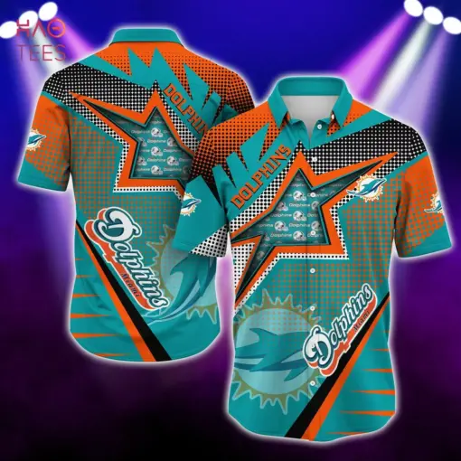 Miami Dolphins NFL NEW Hawaiian Shirt star light - hothawaiianshirt