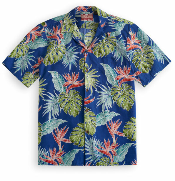 Paradise Garden hot hawaiian shirt blue cool 