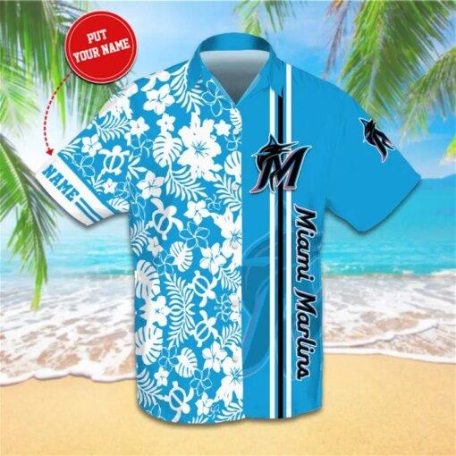 Personalized-Miami-Marlins-hot-Hawaiian-shirts-custom-for-fan