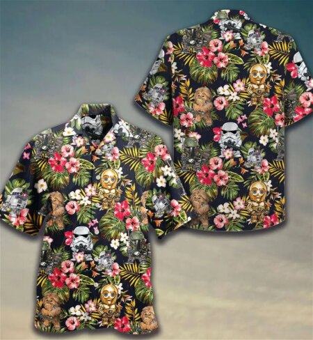 Star Wars Tropical Stormtrooper Floral Summer Hot Hawaiian shirt