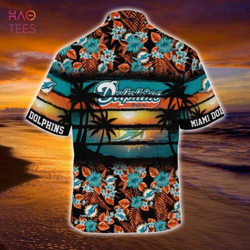 Miami Dolphins NFL Summer Hawaiian Shirt Floral Pattern football shirt