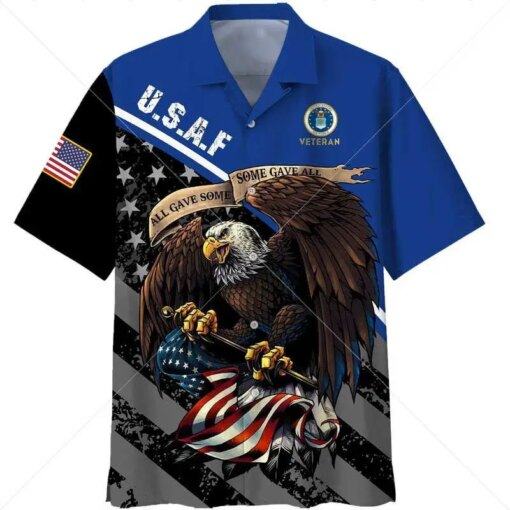 U.S.A.F Military Veteran Eagle Af All Gave Some Soem Summer Vacation Hawaiian shirts