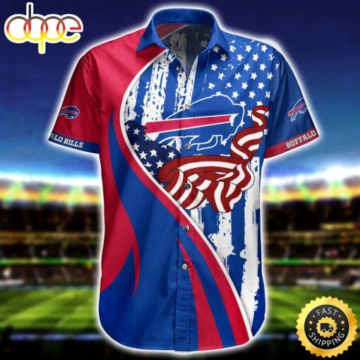 hothawaiianshirt Buffalo Bills NFL Vintage US Flag Graphic Trends Summer Gift For Men Women Fan NFL Hawaiian Shirt 2023