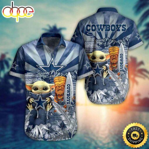 hothawaiianshirt Dallas Cowboys NFL Baby Yoda Style Summer Trending For Men Women Hawaiian Shirt 2023