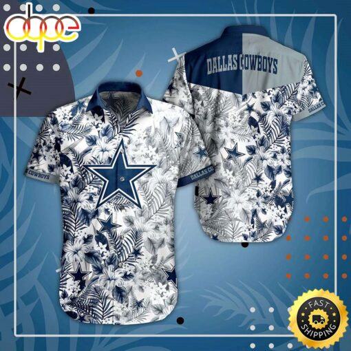 hothawaiianshirt Dallas Cowboys NFL Beach Shirt Graphic Floral Pattern Print This Summer Hawaiian Shirt 2023