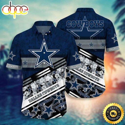 hothawaiianshirt Dallas Cowboys NFL Graphic Tropical Pattern , 3D Printed Beach Shirt Summer Best Gift For Fans Hawaiian Shirt 2023