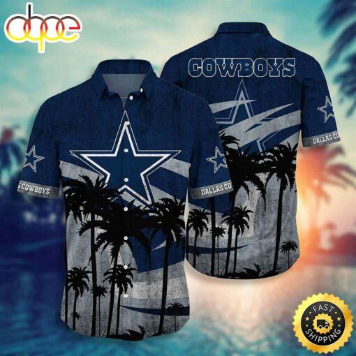 hothawaiianshirt Dallas Cowboys NFL Graphic Tropical Pattern Short Sleeve Hot Summer Hawaiian Shirt 2023