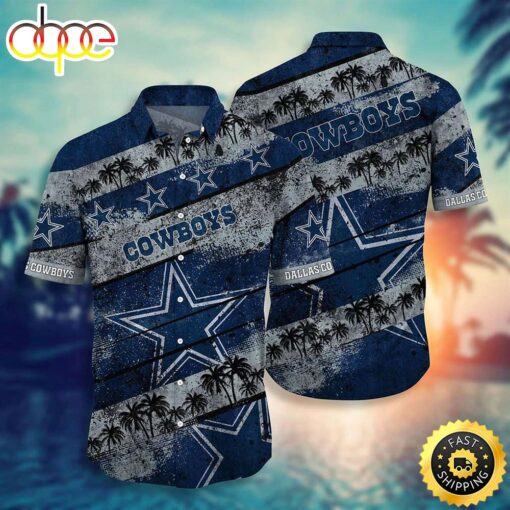 hothawaiianshirt Dallas Cowboys NFL Graphic Tropical Pattern Short Sleeve New Hot Trend Summer For Best Fans Hawaiian Shirt 2023