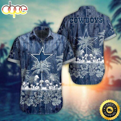 hothawaiianshirt Dallas Cowboys NFL Hawaii Graphic Tropical Pattern Style Summer Hawaiian Shirt 2023