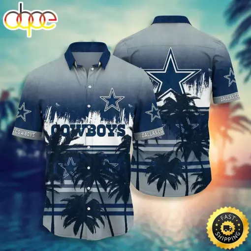 hothawaiianshirt Dallas Cowboys NFL Summer Tropical Pattern Graphic For Sports Enthusiast Hawaiian Shirt 2023