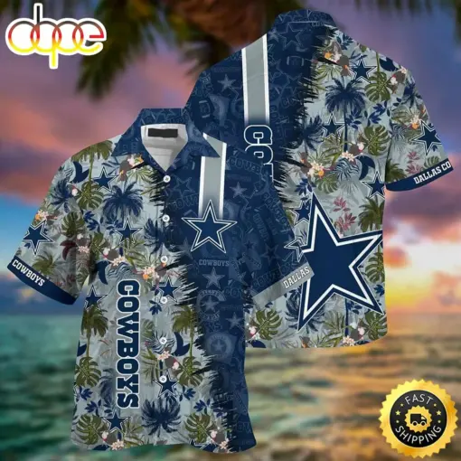 hothawaiianshirt Dallas Cowboys NFL Team Football Beach Shirt Summer Button Down Best Fan Ever Hawaiian Shirt 2023