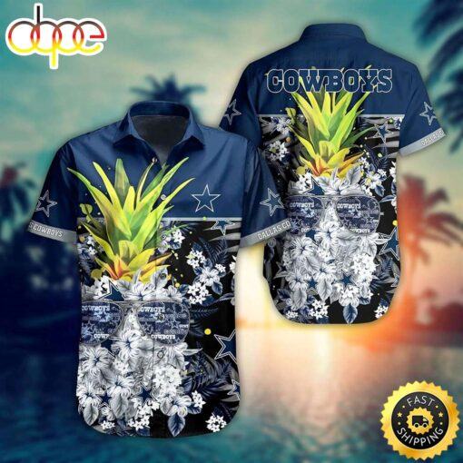 hothawaiianshirt Dallas Cowboys NFL Tropical Pattern Pineapple Design New Trending For Men Women Hawaiian Shirt 2023