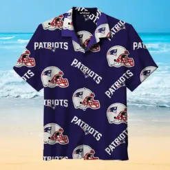 your nfl New England Patriots Helmet Hawaiian Shirt 3D All Over Print