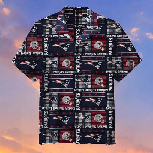 nfl New England Patriots Plaid Polka Dot Hawaiian Shirt 3D All Over Print