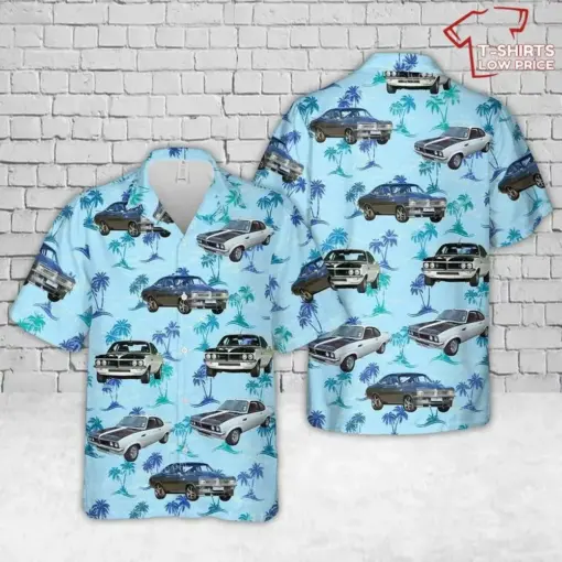 1973 Chevrolet Firenza Canam Button Up Hawaiian Shirt for summer