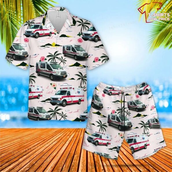American Medical Response (amr) Hawaiian Shirt And Short For Men And Women for summer