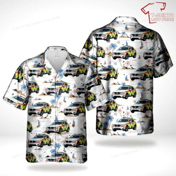 An Garda Siochana Bmw X5 Hawaiian Shirt Man for summer