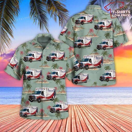 Ardsley Westchester County New York Ardsley-secor Volunteer Ambulance Corps Hawaiian Shirt Outfit for summer