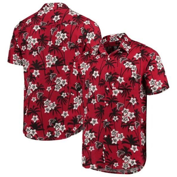 Atlanta Falcons Floral Woven Button-Up All Over Printed Hawaiian Shirt Size S – 5Xl -hothawaiianshirt