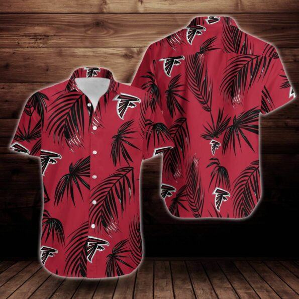 Atlanta Falcons Flower Short Sleeve Hawaiian Shirt -hothawaiianshirt