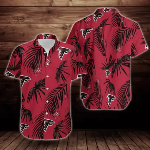 Atlanta Falcons Flower Short Sleeve Hawaiian Shirt -hothawaiianshirt