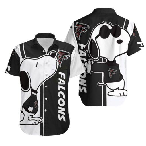 Atlanta Falcons Snoopy Lover 3D Printed Hawaiian Shirt -hothawaiianshirt